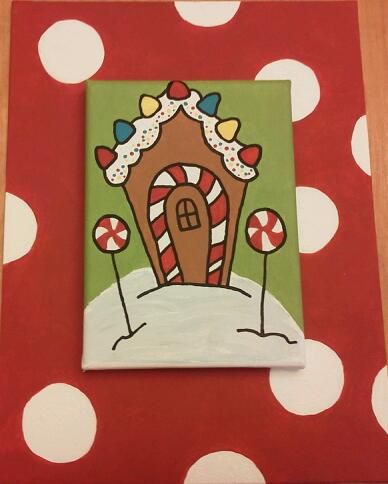 388x484 Gingerbread House Painting For Arty Farty Britches! ~my Creative - Gingerbread House Painting