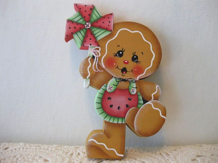 736x552 536 Best Gingerbread Images On Painting On Fabric - Gingerbread Man Painting