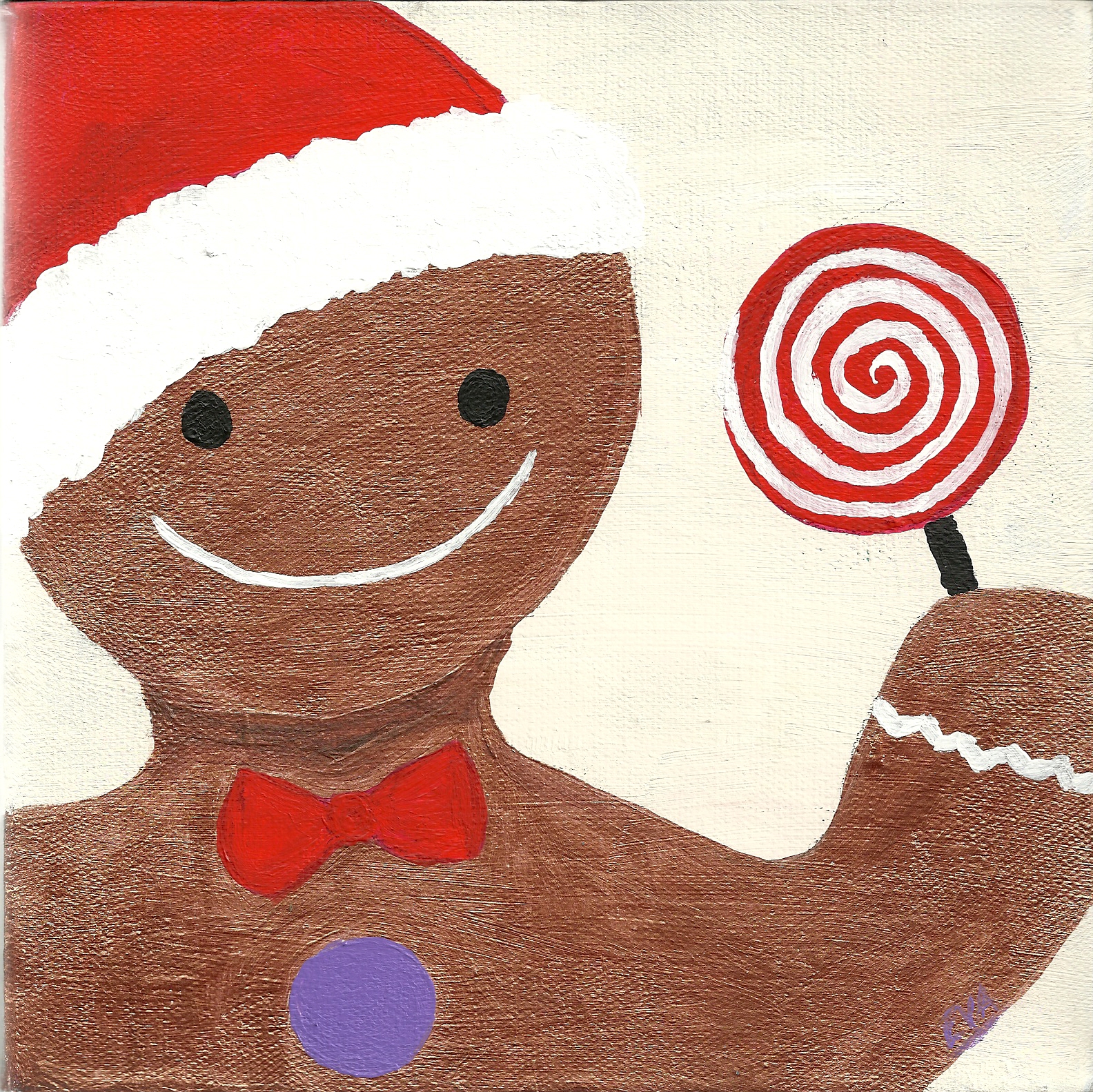 1584x1583 To Be Determined Paint Party Friday - Gingerbread Man Painting