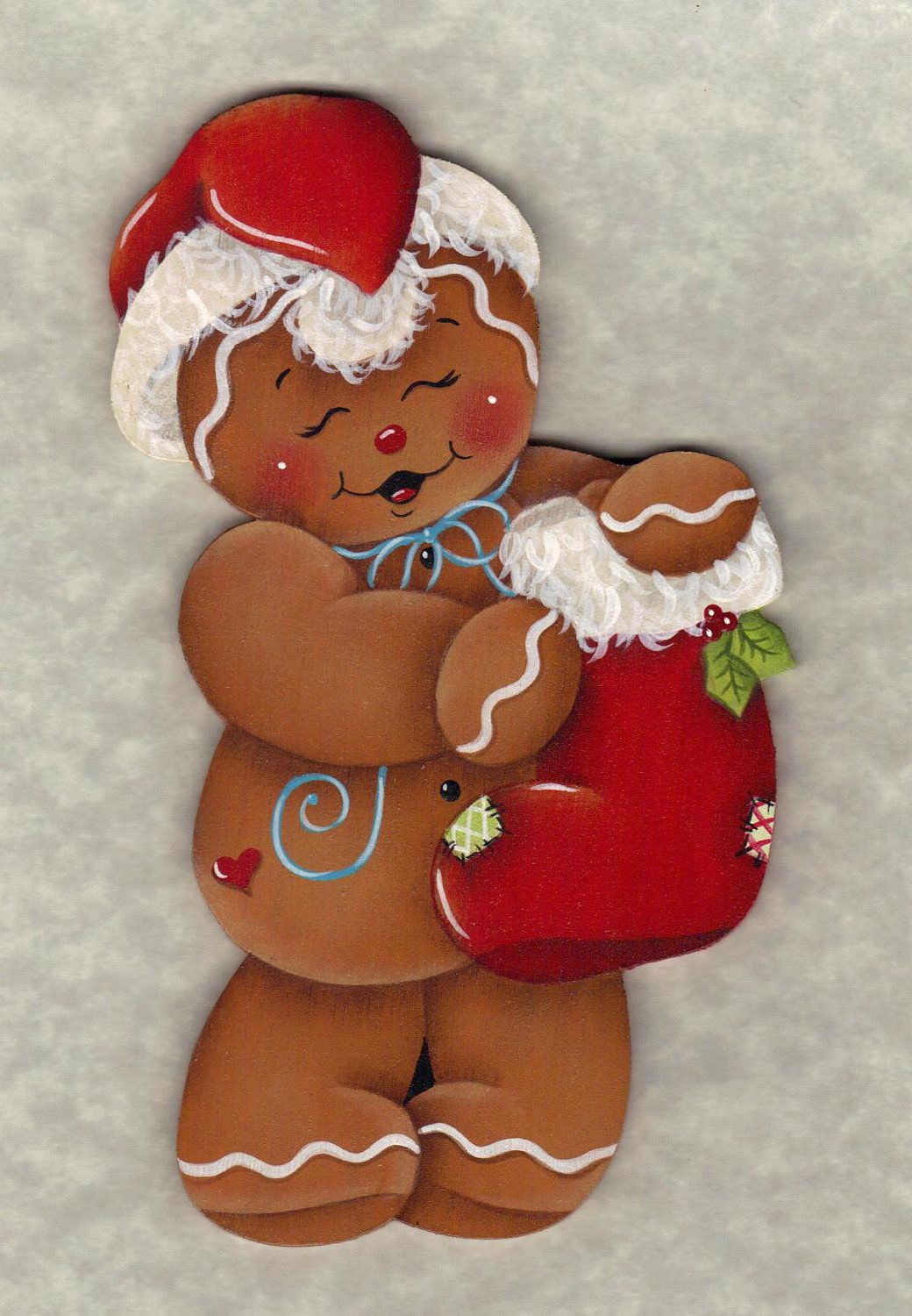 1040x1500 Gingerbread Painting Patterns Jolly Gingerbread Epattern By - Gingerbread Painting