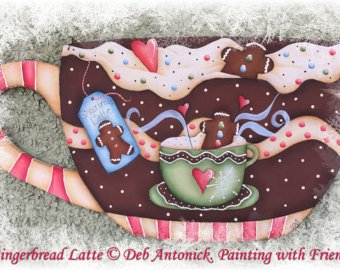 340x270 Painted Gingerbread Etsy - Gingerbread Painting