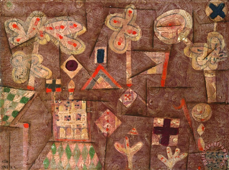 960x715 Paul Klee The Gingerbread House Lebkuchen Bild 1925 Painting - Gingerbread Painting