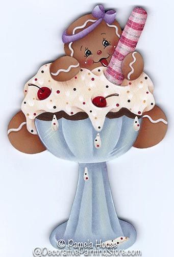341x504 The Decorative Painting Store Sweet Tooth Ginger Pattern, Pamela - Gingerbread Painting