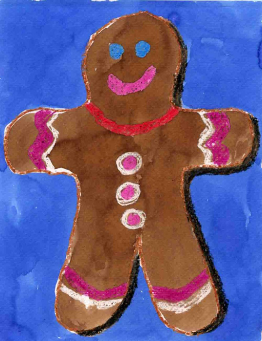538x700 Gingerbread Cookie Painting Art Projects For Kids - Gingerbread Painting