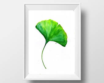 340x270 Ginkgo Leaf Print Etsy - Ginkgo Leaf Painting