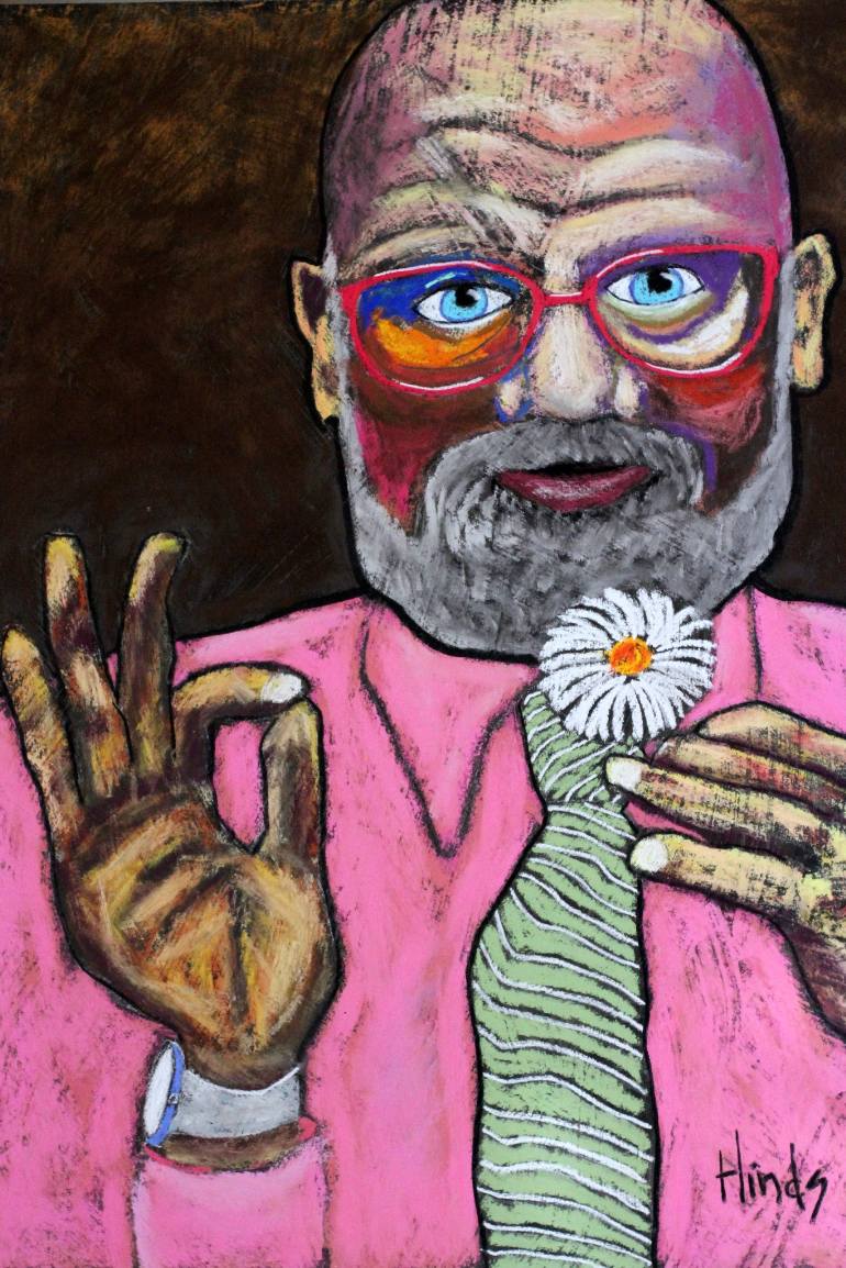 770x1154 Saatchi Art Allen Ginsberg Painting By David Hinds - Ginsberg Painting