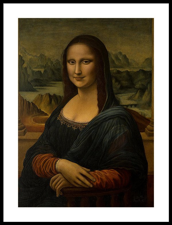 600x787 Mona Lisa, La Gioconda, Reproduction. Leonardo Da Vinci. Painted - Gioconda Painting