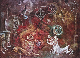320x232 Leslie Vega Leonora Carrington, Giordano Bruno, And Hermetics - Giordano Bruno Painting