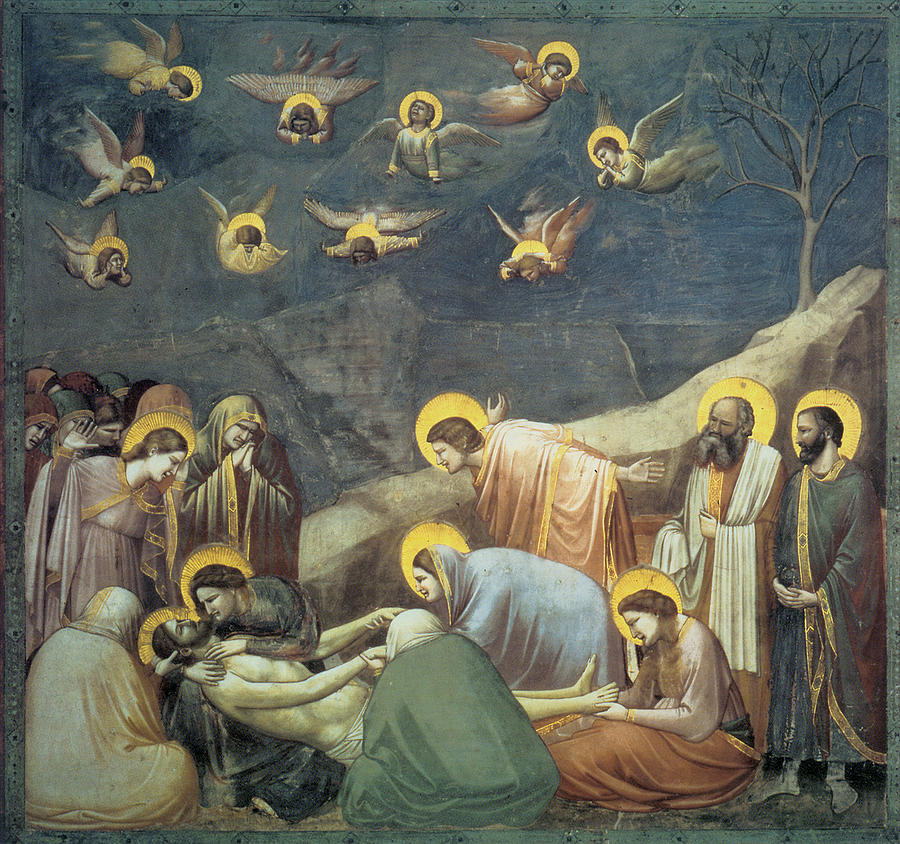 900x844 Lamentation Of Christ Painting By Giotto - Giotto Painting