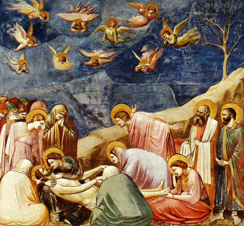 801x744 The Lamentation Of Christ, Giotto From The Painter's Pallet - Giotto Painting