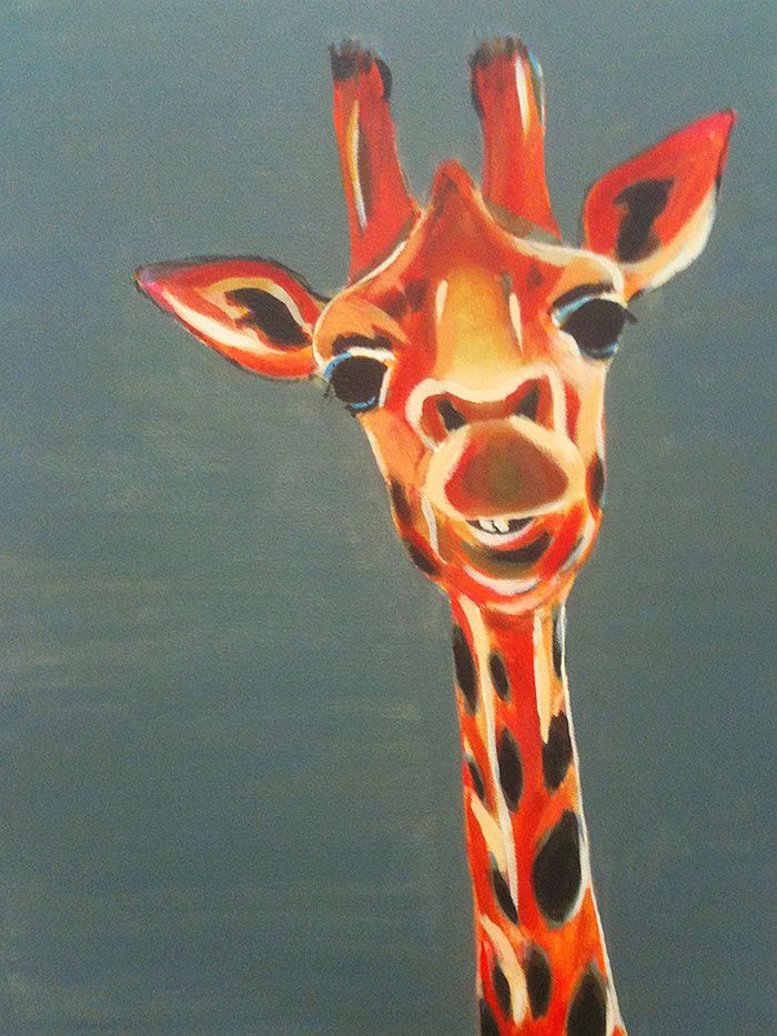 700x933 Giraffe Acrylic Giraffe, Acrylics And Paintings - Giraffe Acrylic Painting