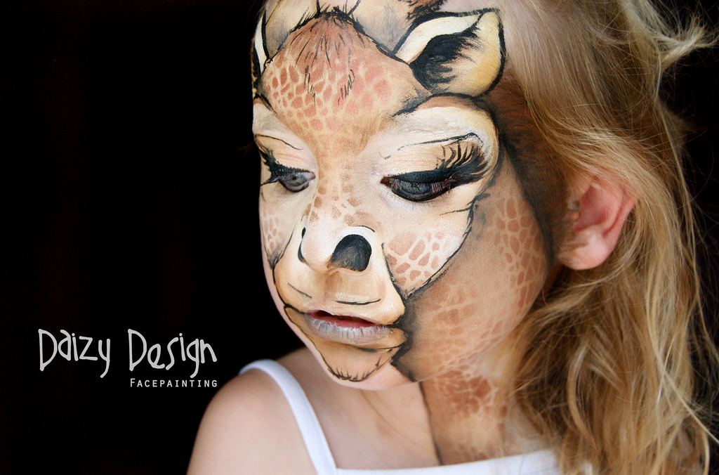 Giraffe Face Painting at PaintingValley.com | Explore collection of ...