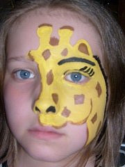 180x240 Giraffe Face Painting The Finest In Children's Party - Giraffe Face Painting