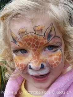 236x314 Pin By Birgit Keys On Facepaint Animal Masks Face - Giraffe Face Painting