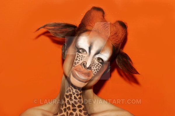600x400 Face Painting Giraffe By Lauraleone - Giraffe Face Painting