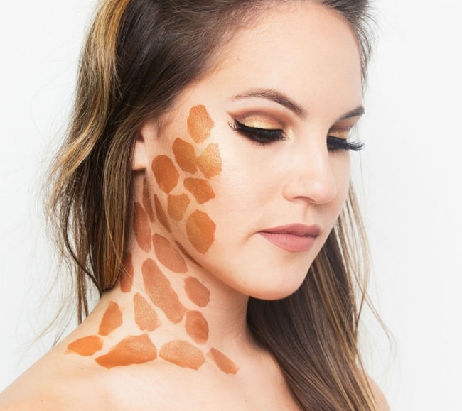 650x579 15 Halloween Face Painting Ideas Tip Junkie - Giraffe Face Painting
