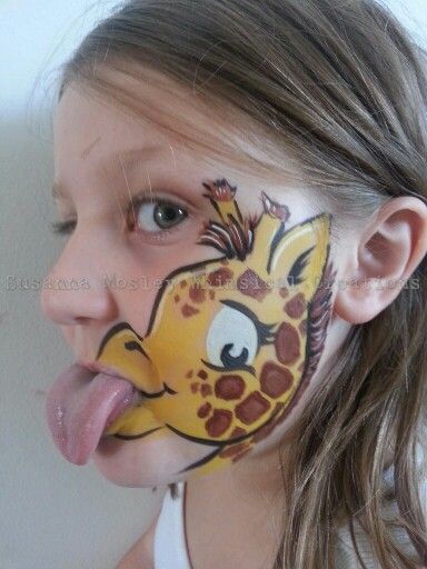 384x512 Hi Hi Tout Rigolo Et Bien Fait ^ ^ Giraffe Face Paint Susanna - Giraffe Face Painting