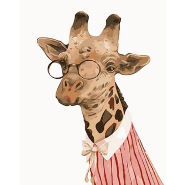 600x600 Painting By Numbers - Giraffe Head Painting