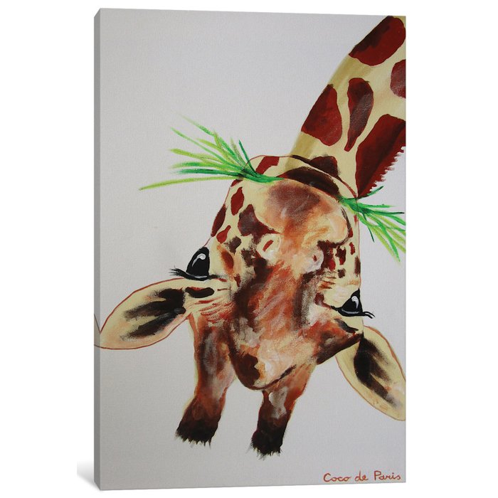700x700 East Urban Home - Giraffe Painting