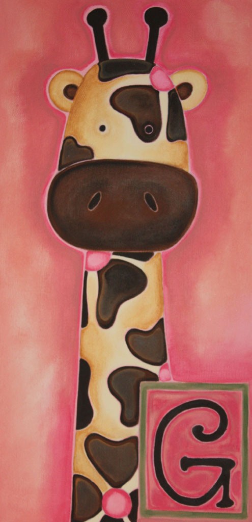 Giraffe Painting For Kids