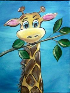 236x314 Pin By Sophie Cardon On Peintures Enfantin Giraffe - Giraffe Painting For Kids