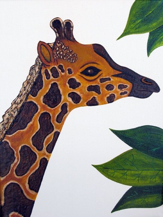 543x720 Giraffe Art Projects For Children Custom Made Giraffe Nursery - Giraffe Painting For Kids