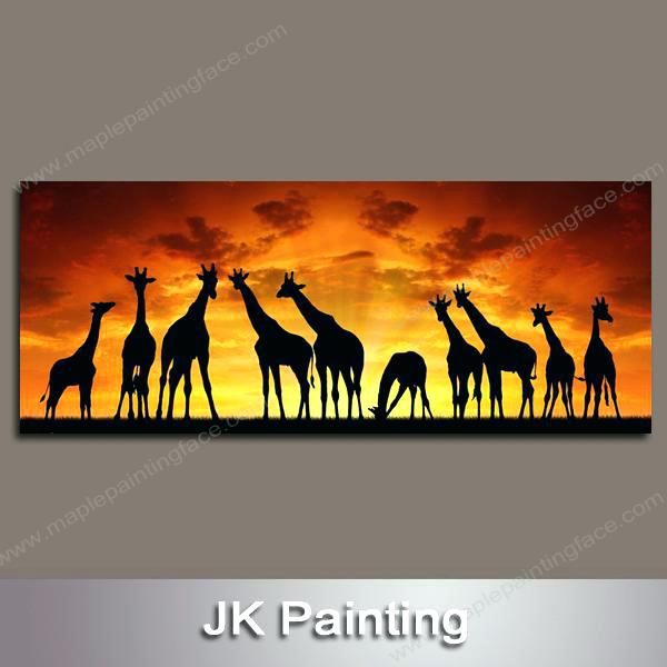 600x600 Giraffe Paintings On Canvas Paintings Townhouseforsale.co - Giraffe Painting On Canvas