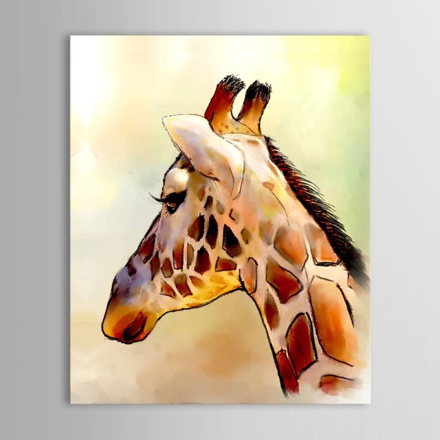 640x640 Iarts Modern Wall Art Print + Hand Painted Beautiful Giraffe - Giraffe Painting On Canvas