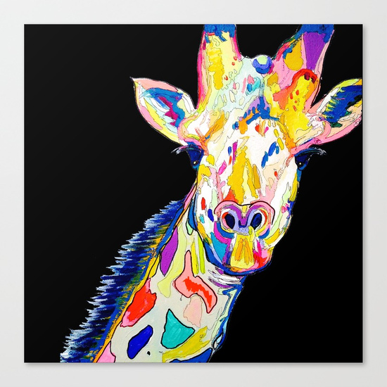 Giraffe Painting On Canvas at PaintingValley.com | Explore collection ...