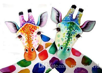 400x288 Online Cheap Beautiful Giraffe Painting Canvas,high Quality Hand - Giraffe Painting On Canvas