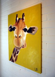 236x329 Giraffe Paintings On Canvas - Giraffe Painting On Canvas