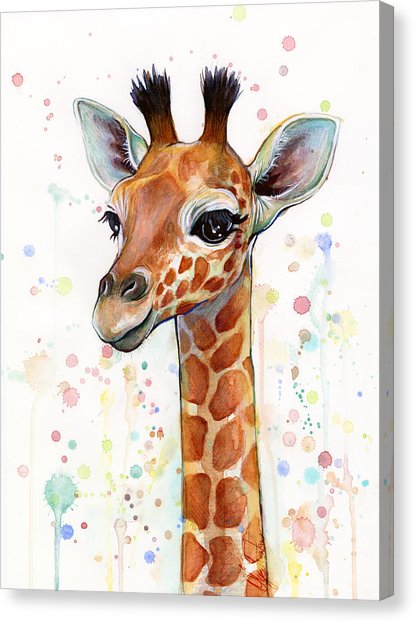 Giraffe Painting On Canvas at PaintingValley.com  Explore collection of Giraffe Painting On Canvas