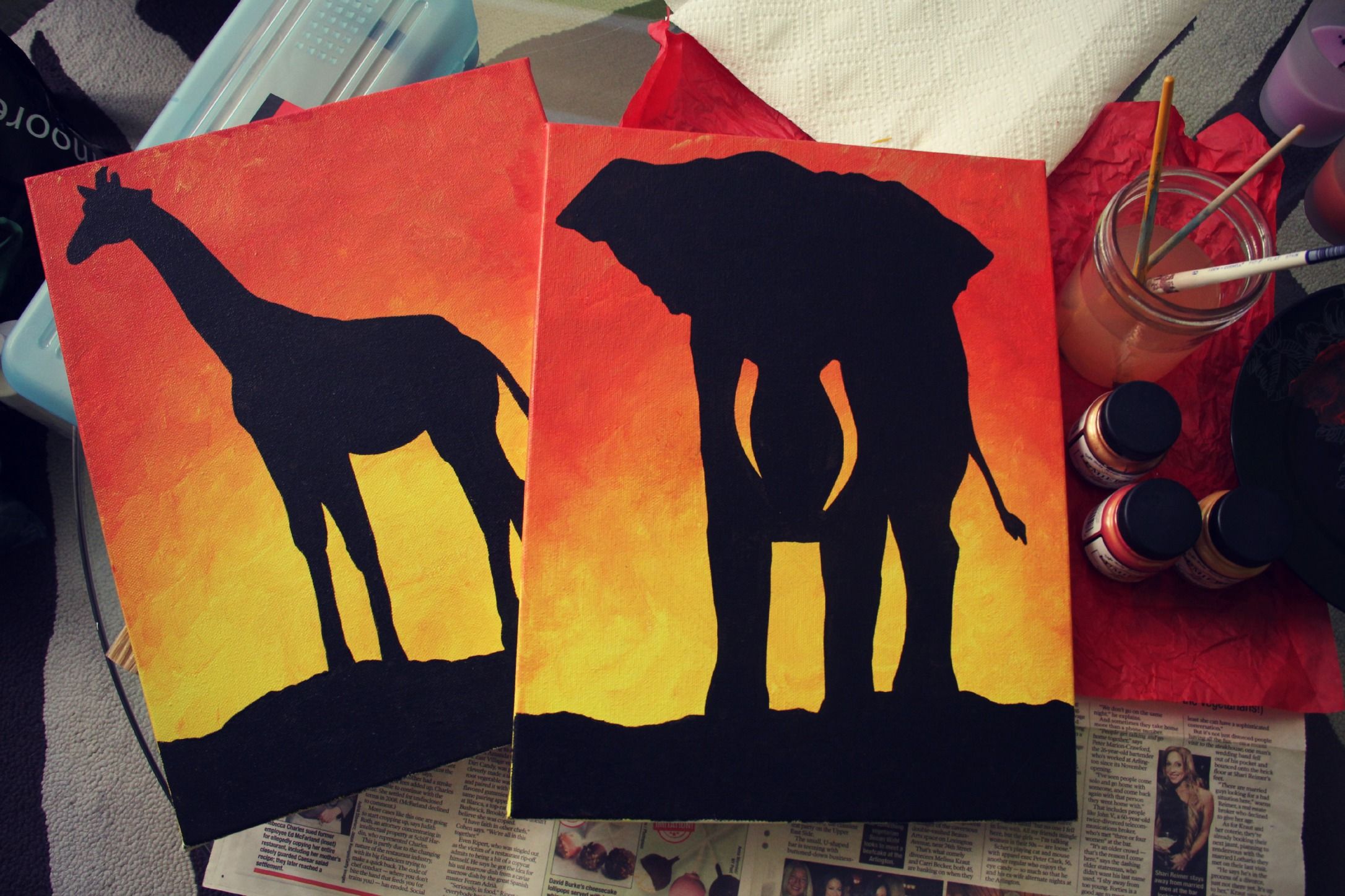 2172x1448 When Life Gives You Lemons, Make A Weird Giraffe Silhouette - Giraffe Silhouette Painting