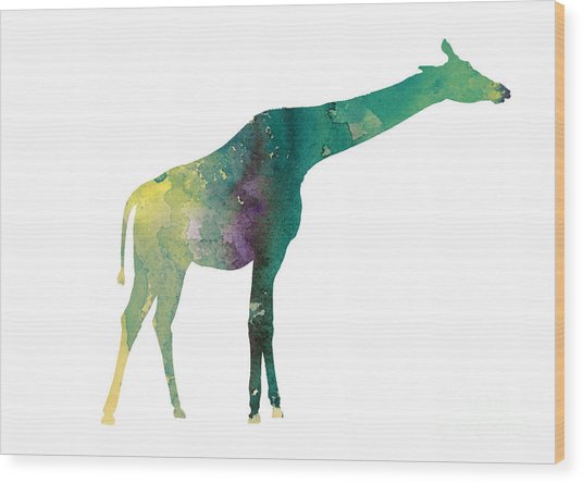 536x444 Giraffe Colorful Watercolor Painting Painting By Joanna Szmerdt - Giraffe Watercolor Painting