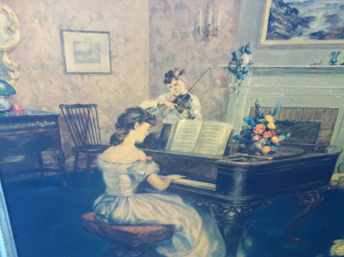 1200x896 Girl Playing Piano Painting Collectors Weekly - Girl At Piano Painting