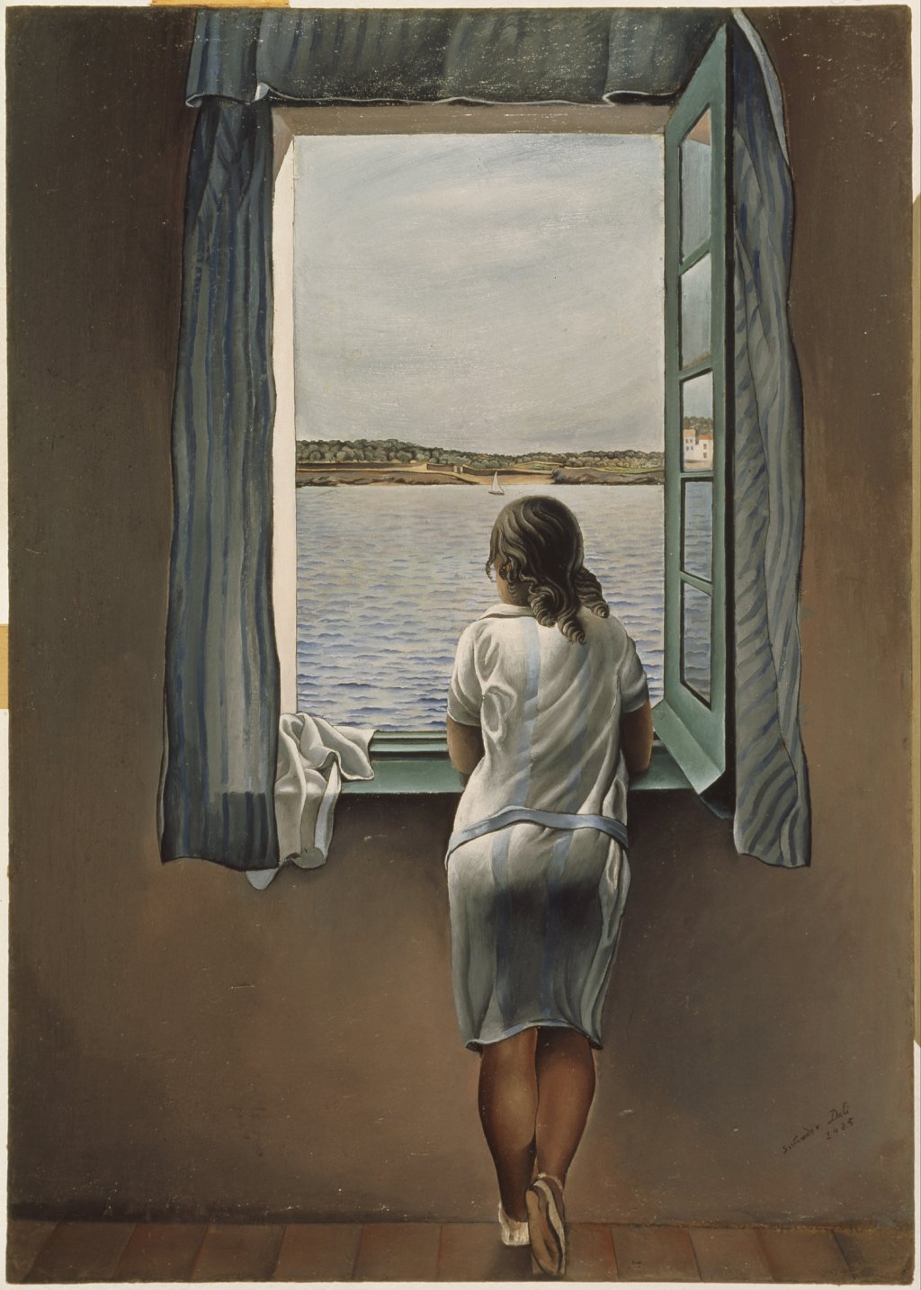 1024x1434 Girl - Girl At Window Painting