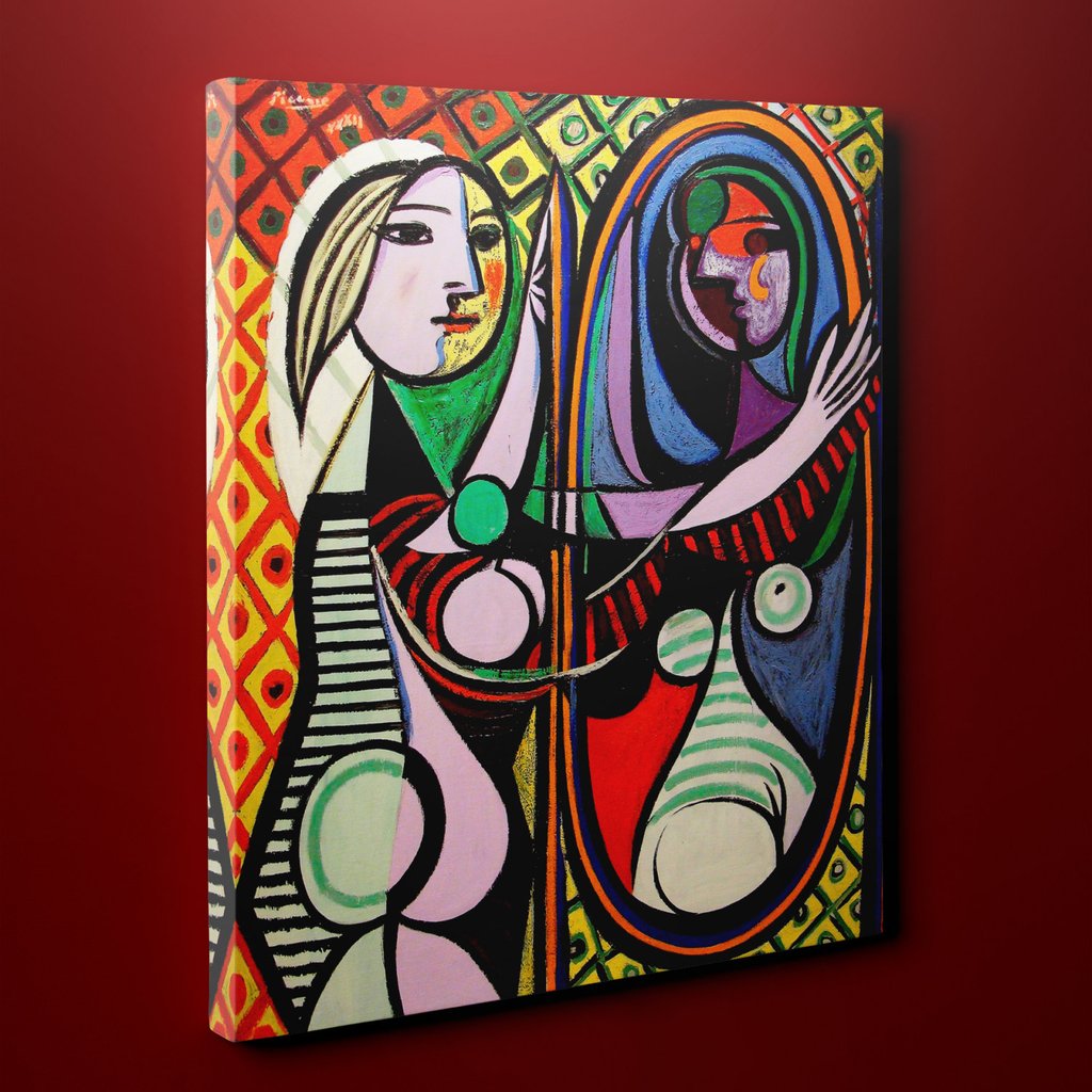1024x1024 Pablo Picassoamp's Girl Before A Mirror (14 X 18) - Girl Before A Mirror Painting