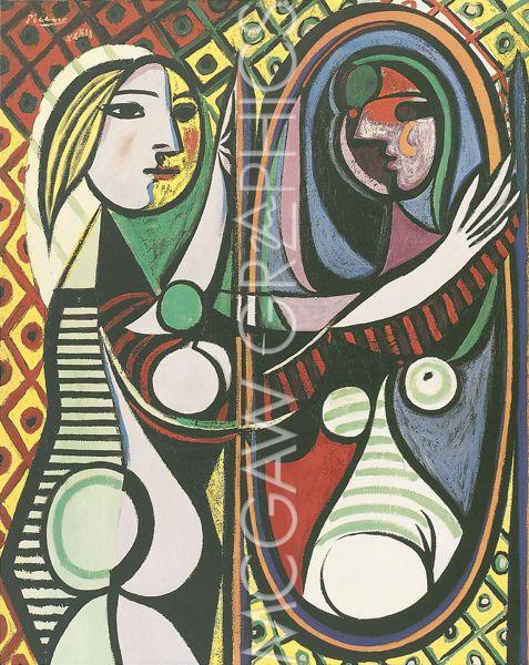 477x600 Girl Before A Mirror P618 Artful Posters New York City - Girl Before A Mirror Painting