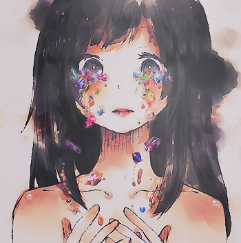 350x354 Body To Jewel - Girl Crying Blood Painting
