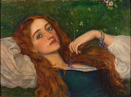 420x312 Pre Raphaelites Go Home To Liverpool For Major Walker Art Gallery - Girl In Meadow Painting