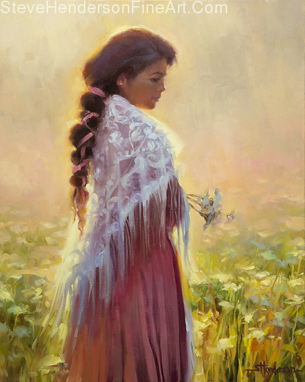 439x550 Speaking Up For Truth Even - Girl In Meadow Painting