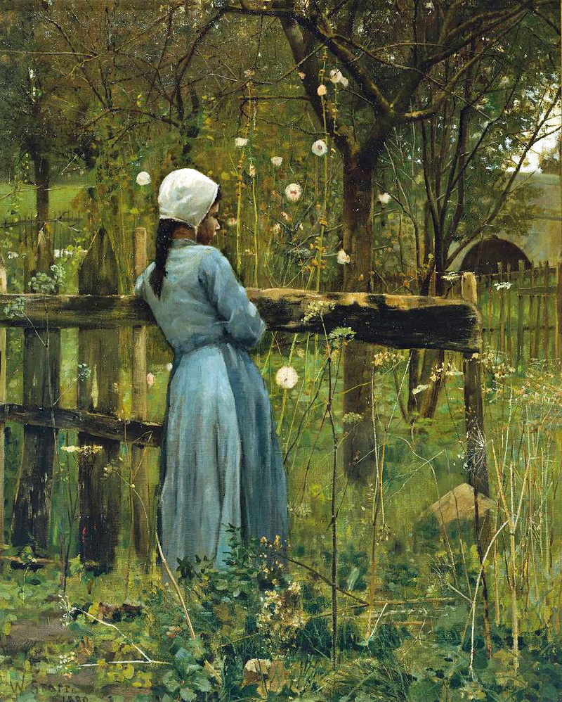 800x998 Artwork By William Stott Of Oldham - Girl In Meadow Painting