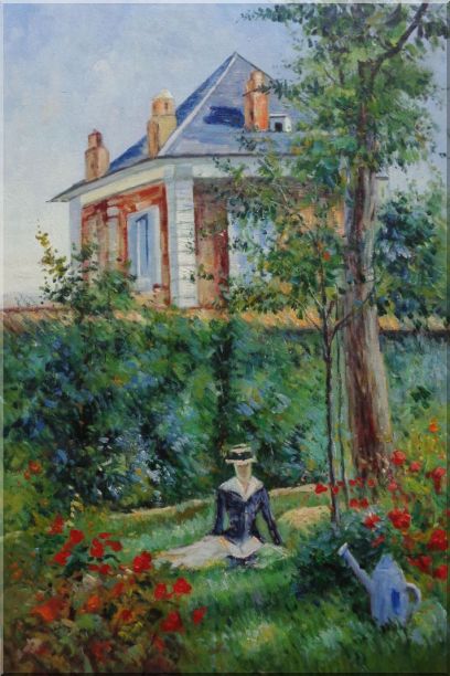 408x612 Framed Girl In The Garden - Girl In The Garden Painting