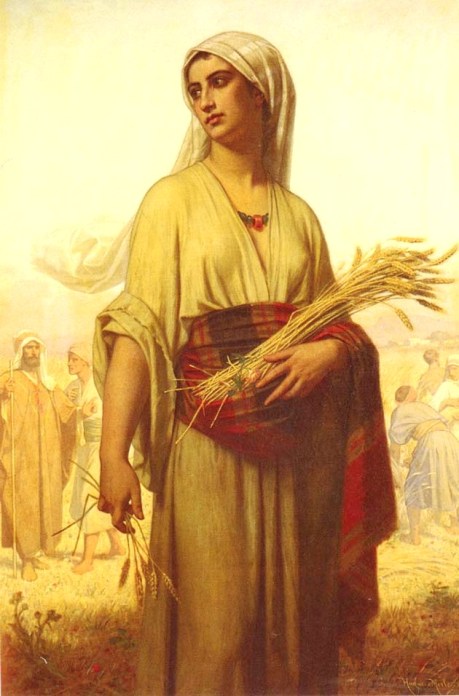 459x696 Bible Paintings Ruth, Naomi Amp Boaz - Girl In Wheat Field Painting