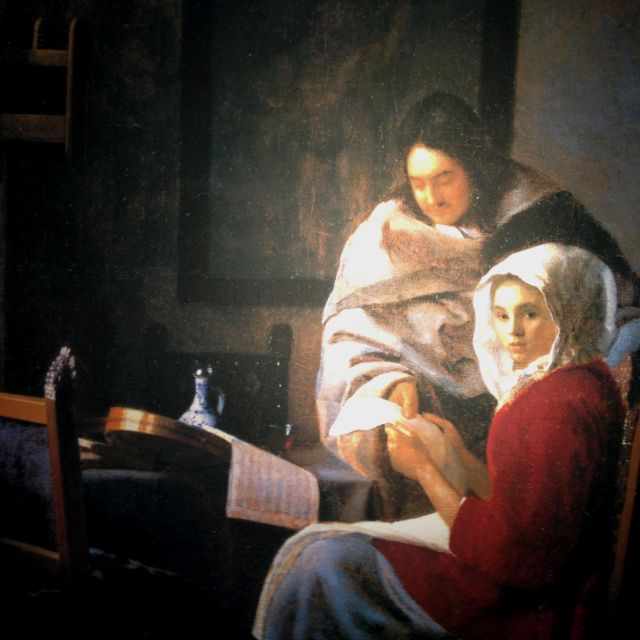 640x640 Girl Interrupted At Her Music By Johannes Vermeer Taken - Girl Interrupted Painting