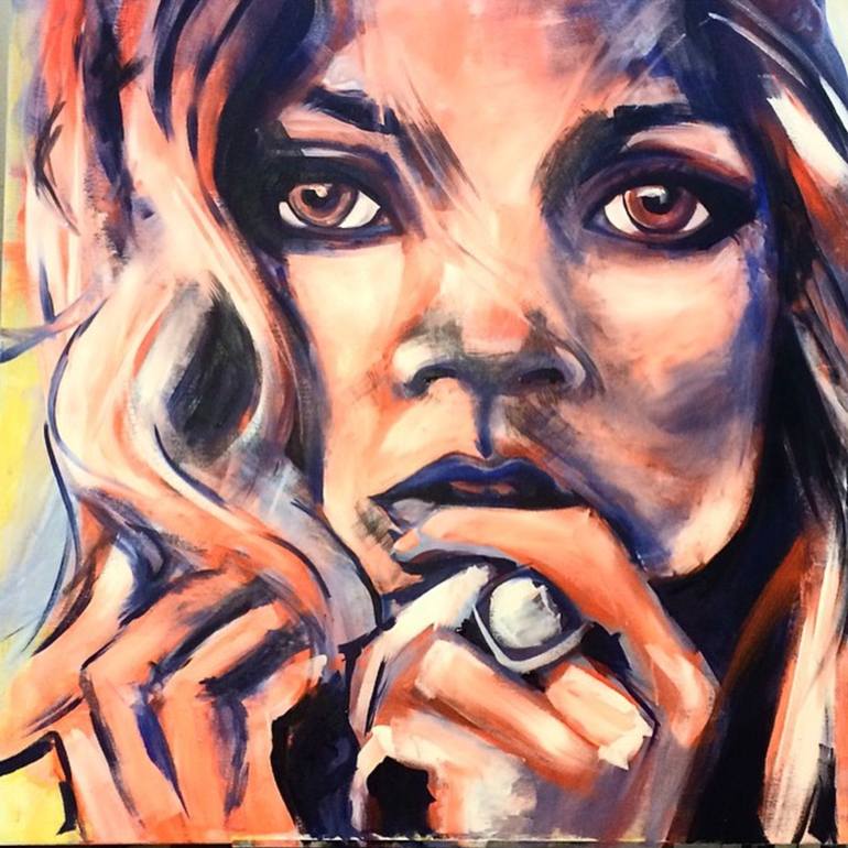 770x770 Saatchi Art Girl Interrupted Painting By Jamielee Cohen - Girl Interrupted Painting