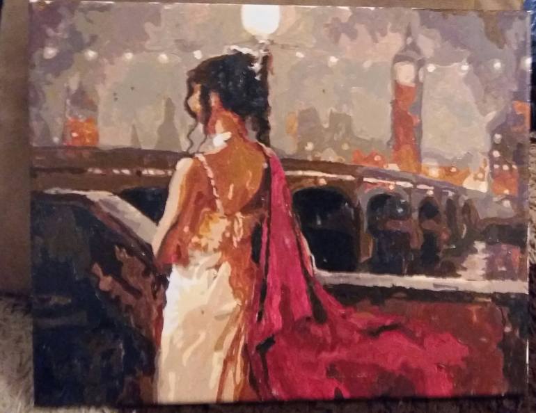 770x594 Saatchi Art The Girl Interrupted Painting By Kataline Ostrovska - Girl Interrupted Painting