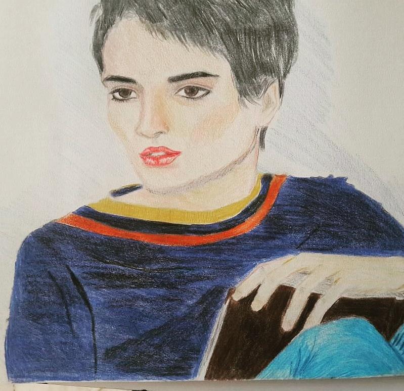 799x774 Girl, Interrupted Painting By Mujgan Nasir - Girl Interrupted Painting