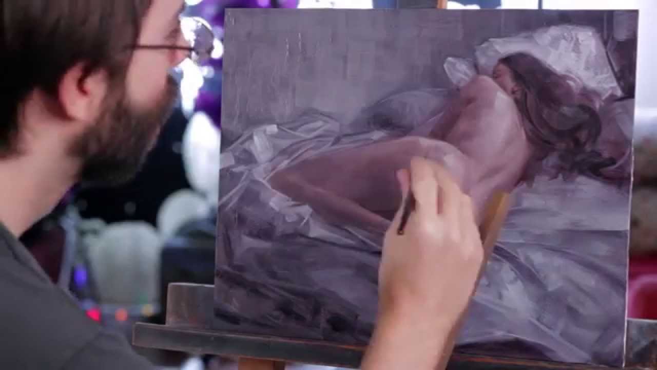 1280x720 Window Light Time Lapse Oil Painting Demo By David Palumbo - Girl Looking Out Window Painting