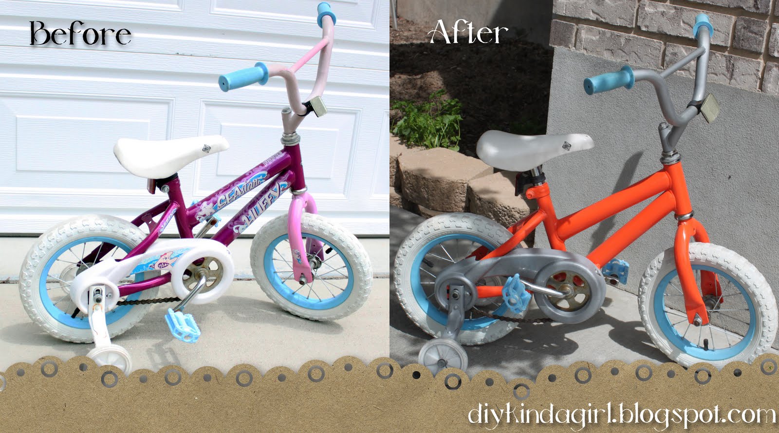 1600x889 How To Paint A Bike {Diy Kinda Girl} - Girl On Bicycle Painting